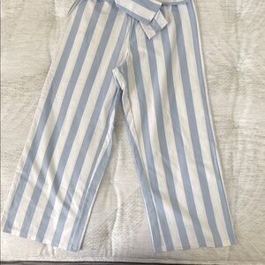 Janie and Jack Blue and White Casual Bottoms with Classic Stripes